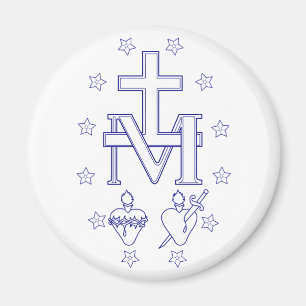 Medaille van Onze Lieve Vrouw van Genade Mirakel K Magneet