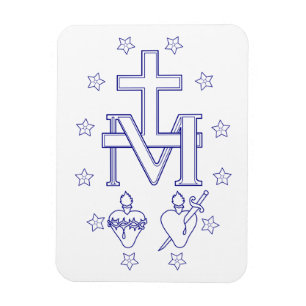 Medaille van Onze Lieve Vrouw van Genade Mirakel K Magneet