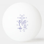 Medaille van Onze Lieve Vrouw van Genade Pingpongbal (Voorkant)