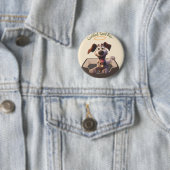 Medaille winnende 'Goede Jongen' Ronde Button 5,7 Cm (In situ)