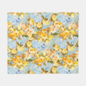 Medailles en Rozen Fleece Deken (Voorkant (Horizontaal))