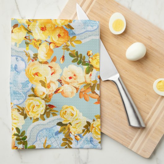 Medailles en Rozen Theedoek (Quarter Fold)