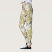 Medailles in Blauw en Aarde Groen Leggings (Links)