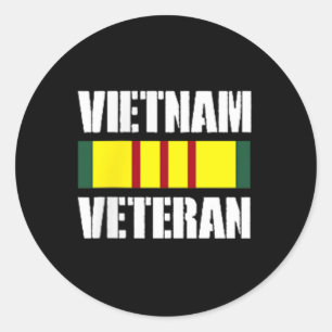 Medailles van Amerika Est. 1976 Vietnam Veteraan - Ronde Sticker