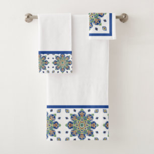 Medaillon badhanddoek set bad handdoek