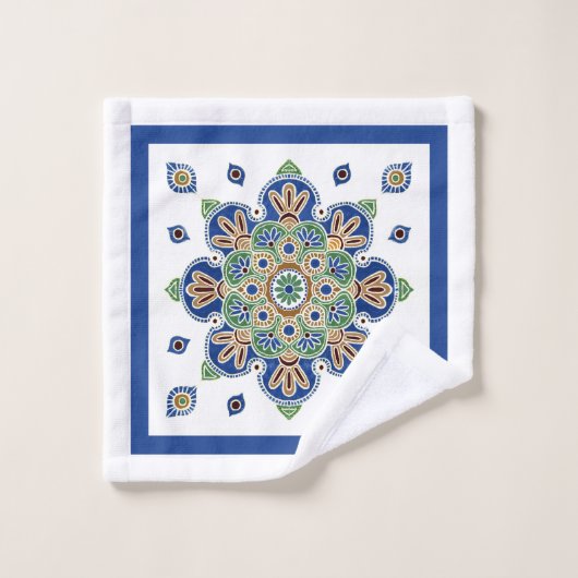 Medaillon badhanddoek set bad handdoek (Wasdoekje)