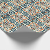  medaillon: kleurrijk naadloos patroon cadeaupapier (Hoek)