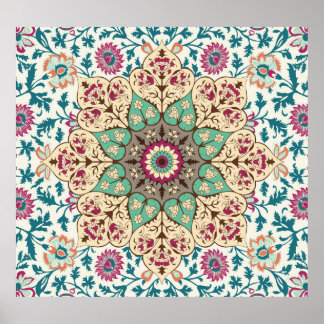 Medaillon Melange: veelkleurige Turkse stijl Poster