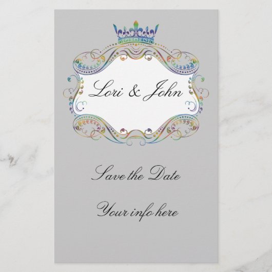 Medaillon met kroon Flyer Aankondiging (Voorkant)