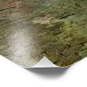 Medaillon op de buitenmuur van Siena, Italië Foto Afdruk (Hoek)