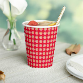 Medaillon Red Paper Cup Papieren Bekers