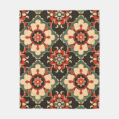 medaillonpatroon fleece deken (Voorkant)