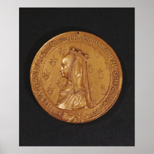 Medal die Anne van Bretagne voorstelt Poster