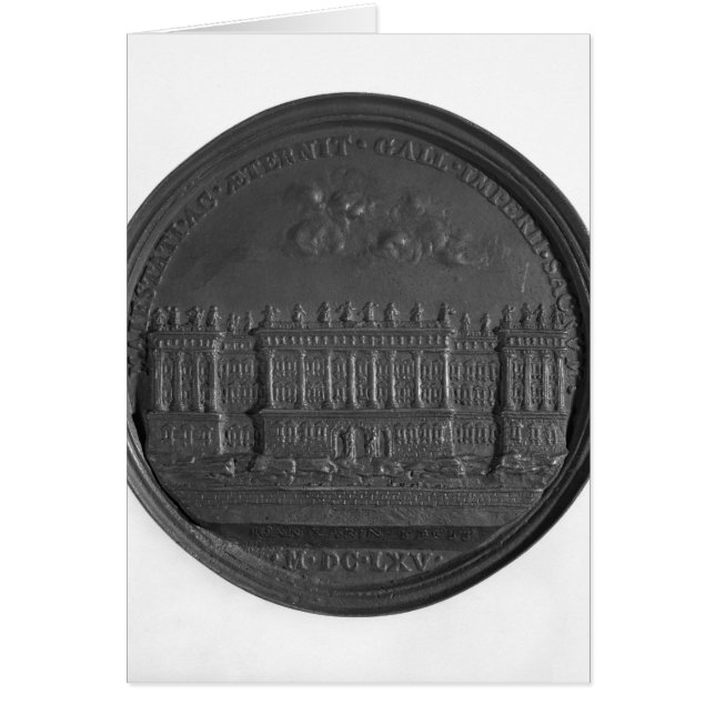 Medal met Bernini's ontwerp voor het Louvre (Voorkant)