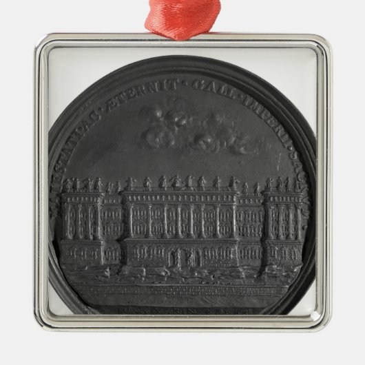 Medal met Bernini's ontwerp voor het Louvre Metalen Ornament (Voorkant)