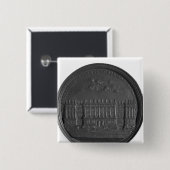 Medal met Bernini's ontwerp voor het Louvre Vierkante Button 5,1 Cm (Voorkant /achterkant)