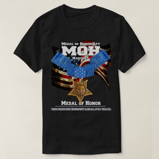 Medal of Honor Dag MOH T-shirt (Design voorkant)