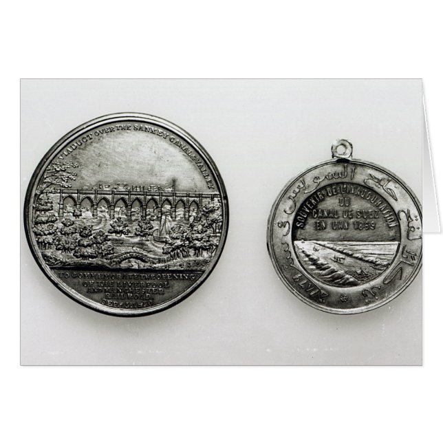 Medal ter herdenking van de opening van de Suez (Voorkant Horizontaal)