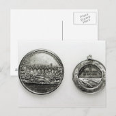 Medal ter herdenking van de opening van de Suez Briefkaart (Voorkant / Achterkant)
