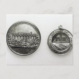 Medal ter herdenking van de opening van de Suez Briefkaart