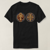 Medal van Saint Benedict T-shirt (Design voorkant)