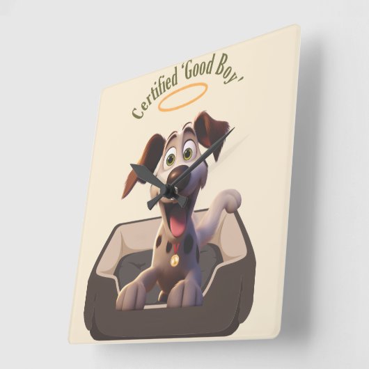 Medal winning 'Good Boy' Vierkante Klok (Hoek)