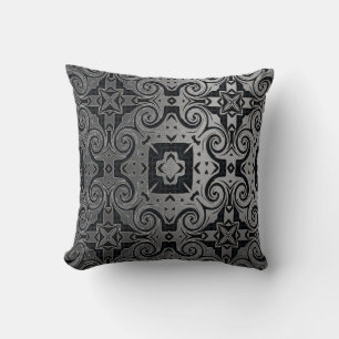 Medalian Black/Silver-Texture 1 Design 2 Kussen