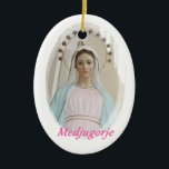 Medalla cerámica Medjugorje Keramisch Ornament<br><div class="desc">Ten más cerca tuya, en cerámica, la imagen de la Reina de la Paz, de Medjugorje</div>