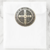 medalla de San Benito Ronde Sticker (Tas)