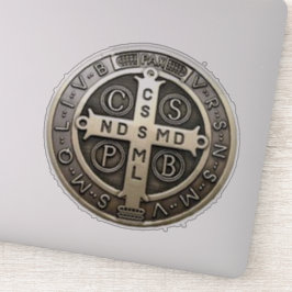medalla de San Benito Sticker
