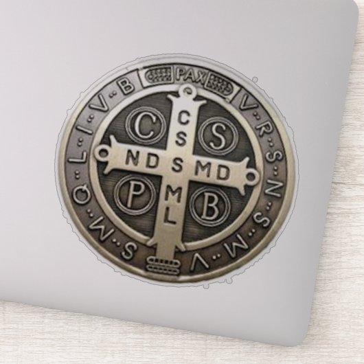 medalla de San Benito Sticker (Detail)