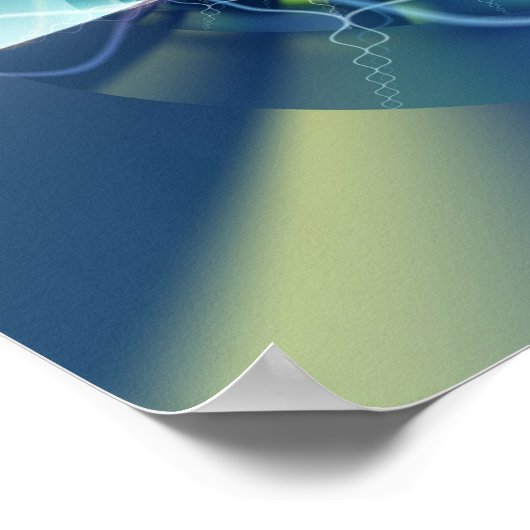 Medallion Abstracte kunst Poster (Hoek)