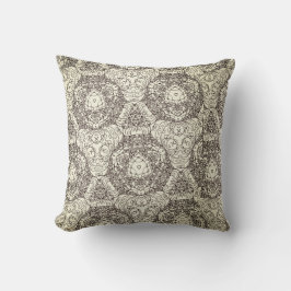 Medallion Beige Taupe Modern Kussen