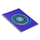 Medallion Blue Paars Green Design Spiral Notitiebo Notitieboek (Rechterzijde)