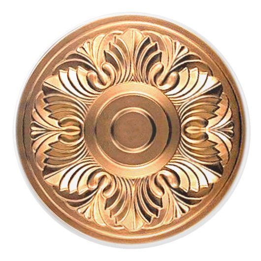 Medallion Ceramic Knob. Keramische Knop (Voorkant)