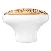 Medallion Ceramic Knob. Keramische Knop (Zijkant)