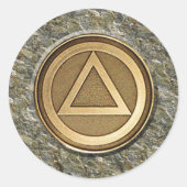 Medallion Coin Recovery Sobriety Sticker (Voorkant)