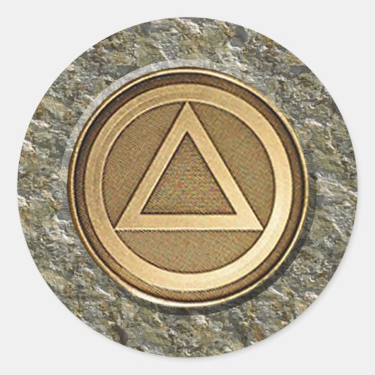 Medallion Coin Recovery Sobriety Sticker (Voorkant)