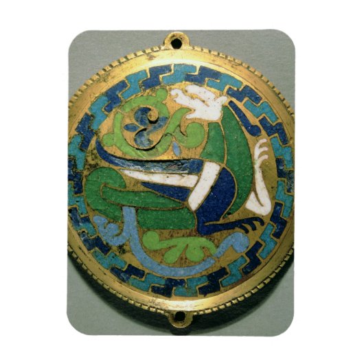 Medallion die een draak, Frans, van Conques afschi Magneet (Verticaal)