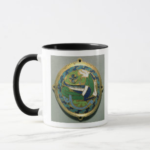 Medallion die een draak, Frans, van Conques afschi Mok