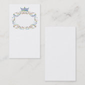 Medallion en Crown Visitekaartje (Voorkant / Achterkant)