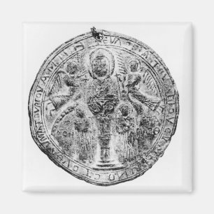 Medallion gedecoreerd in de cloisonne-techniek magneet