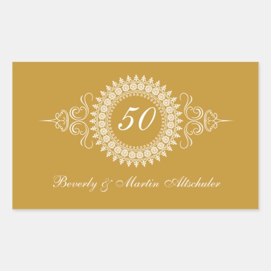 Medallion Golden Jubileum Sticker (Voorkant)