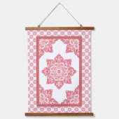 Medallion houten bekleed wandtapijt hangend wandkleed (Voorkant)