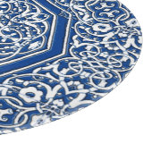 Medallion in het Perzische Tile Patroon - Blauw en Snijplank (Hoek)