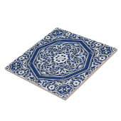 Medallion in het Perzische Tile Patroon - Blauw en Tegeltje (Zijkant)