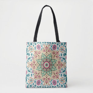 Medallion meerkleurig patroon in het Turks; Tote Bag