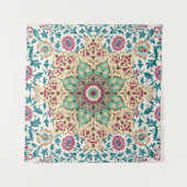 Medallion meerkleurig patroon in het Turks; Wandkleed (Voorkant)