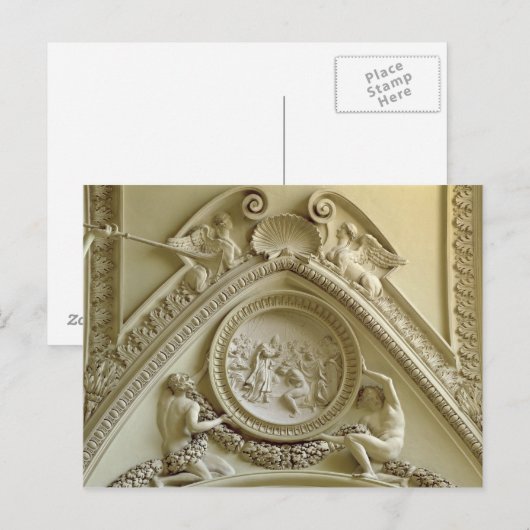 Medallion met de Baptisme van Constantine Briefkaart (Voorkant / Achterkant)