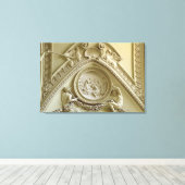 Medallion met de Baptisme van Constantine Canvas Afdruk (Insitu (Houten vloer))
